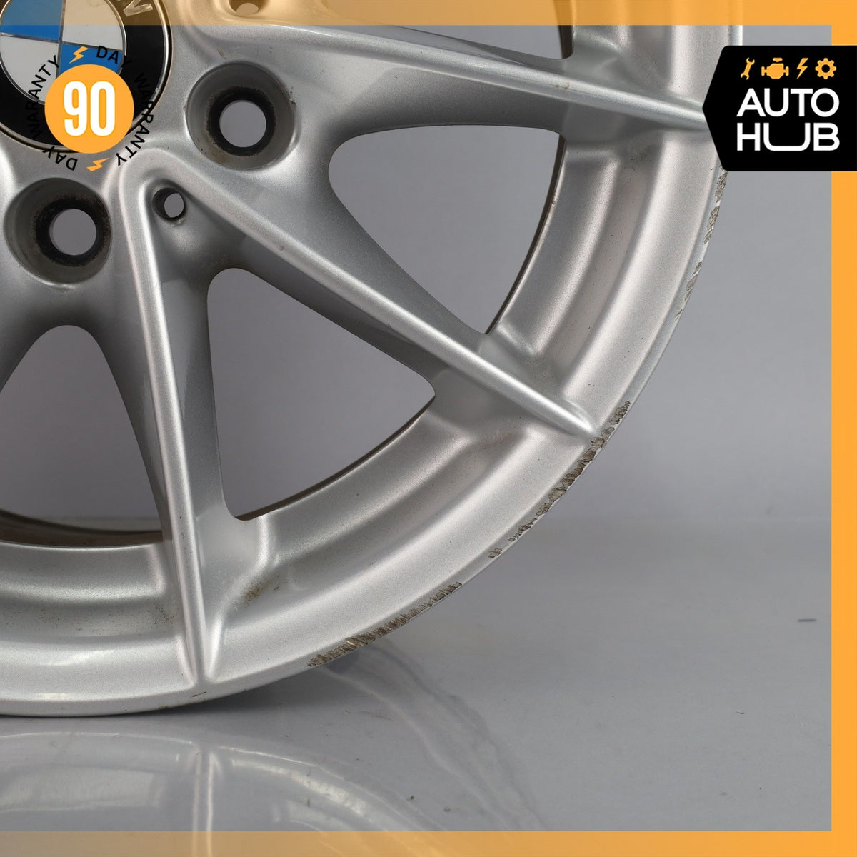 BMW E88 128i 135i 7 x 16 16" Style 360 Wheel Rim Silver 36116795207 OEM - photo 4