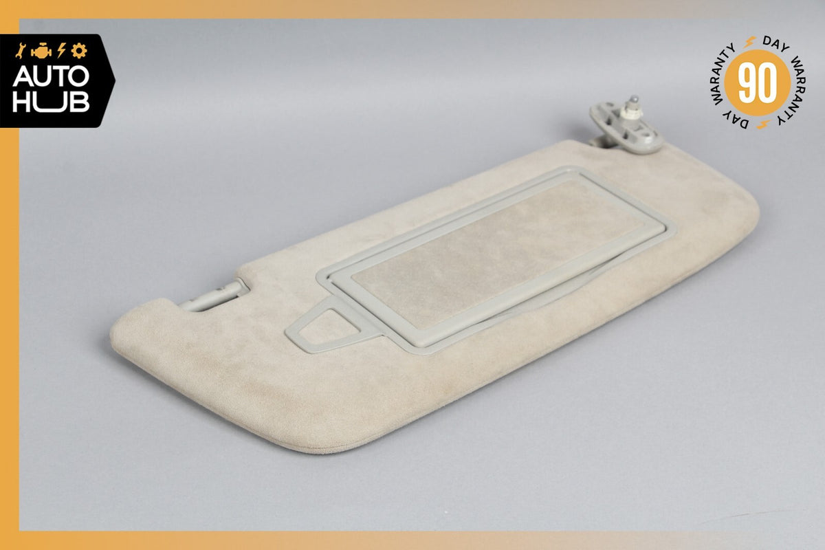 Mercedes W221 S600 CL550 Right Side Sun Visor Shade Sunvisor Gray Suede OEM - photo 1