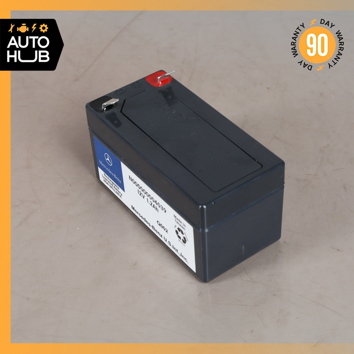 Mercedes X204 GLK250 12V 1.2Ah Auxillary Battery OEM - photo 4