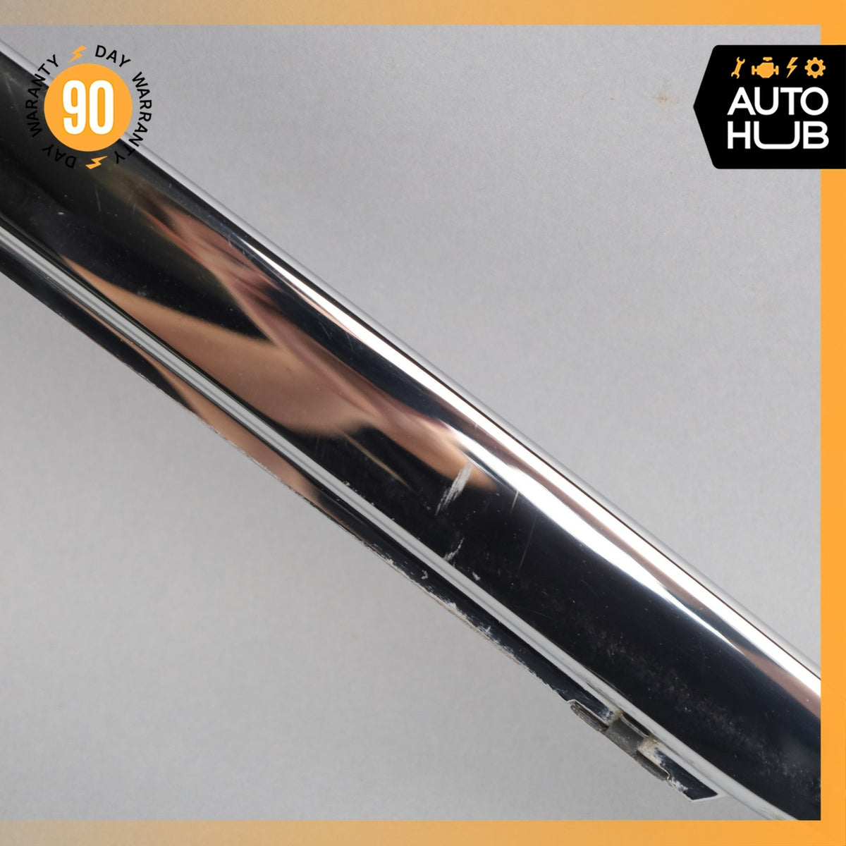 93-99 Mercedes W140 CL600 S500 Coupe Front Bumper Right Molding Trim Chrome OEM - photo 7