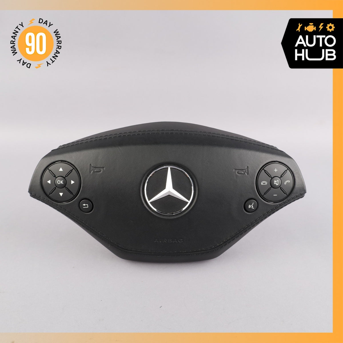 10-14 Mercedes W221 S400 CL550 S550 Steering Wheel Airbag Air Bag Black OEM - photo 1