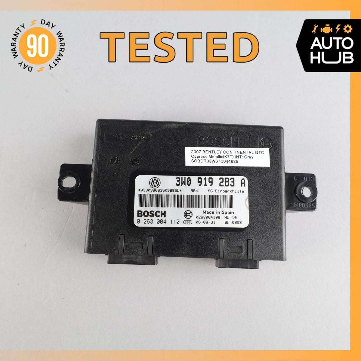 03-07 Bentley Continental GTC GT Park Parking Assist Control Module OEM - photo 1