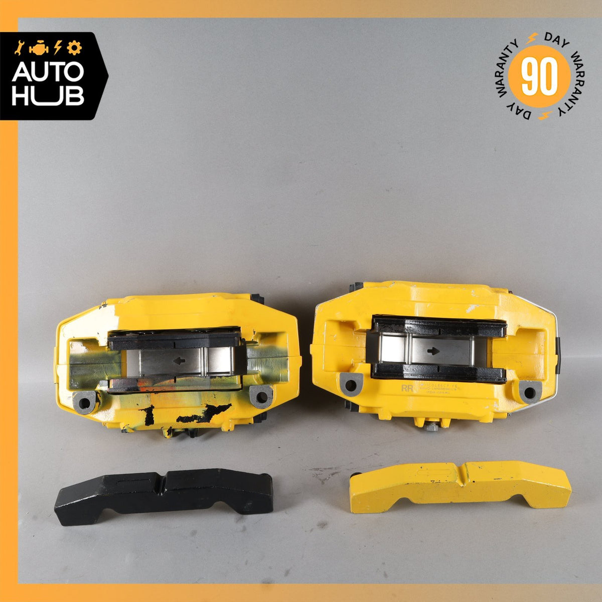 12-21 McLaren 570S Rear Brake Calipers Left & Right Side Set Yellow OEM - photo 13