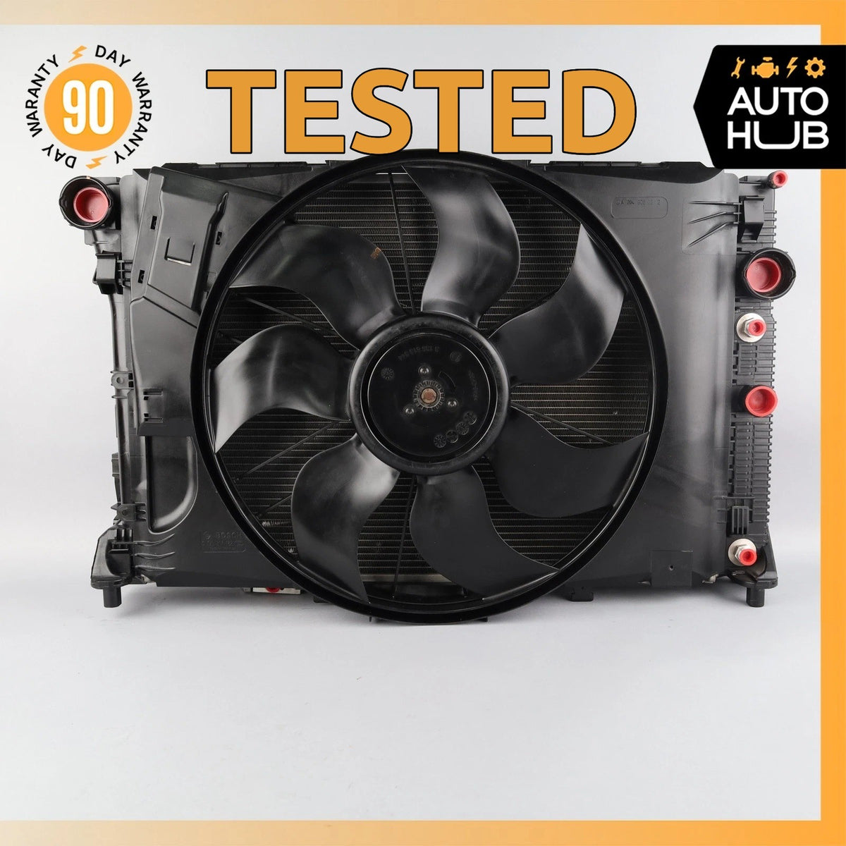 Mercedes W207 E350 E400 Engine Water Cooling A/C Condenser Radiator w/ Fan OEM - photo 1