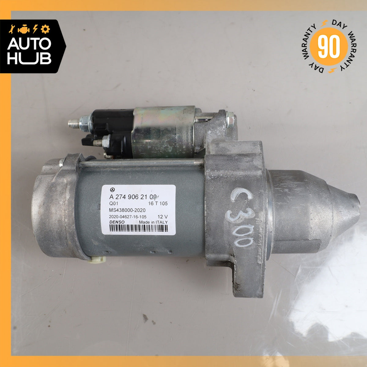 Mercedes W205 C300 M274 Engine Motor Starter 2749062100 OEM - photo 7