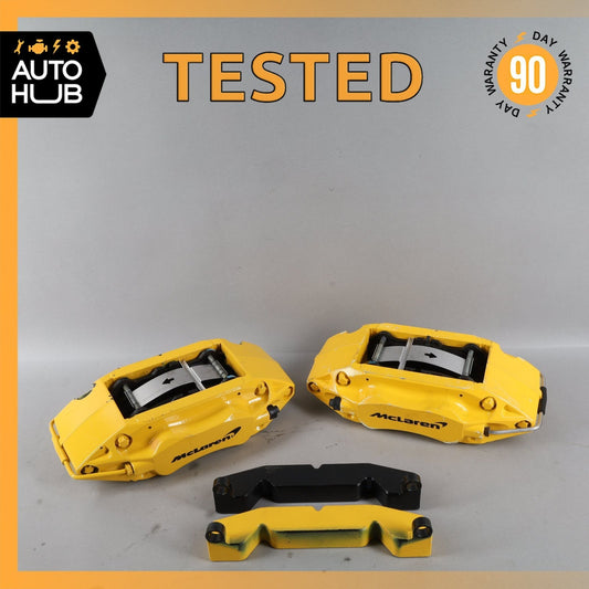 12-21 McLaren 570S Rear Brake Calipers Left & Right Side Set Yellow OEM - photo 1