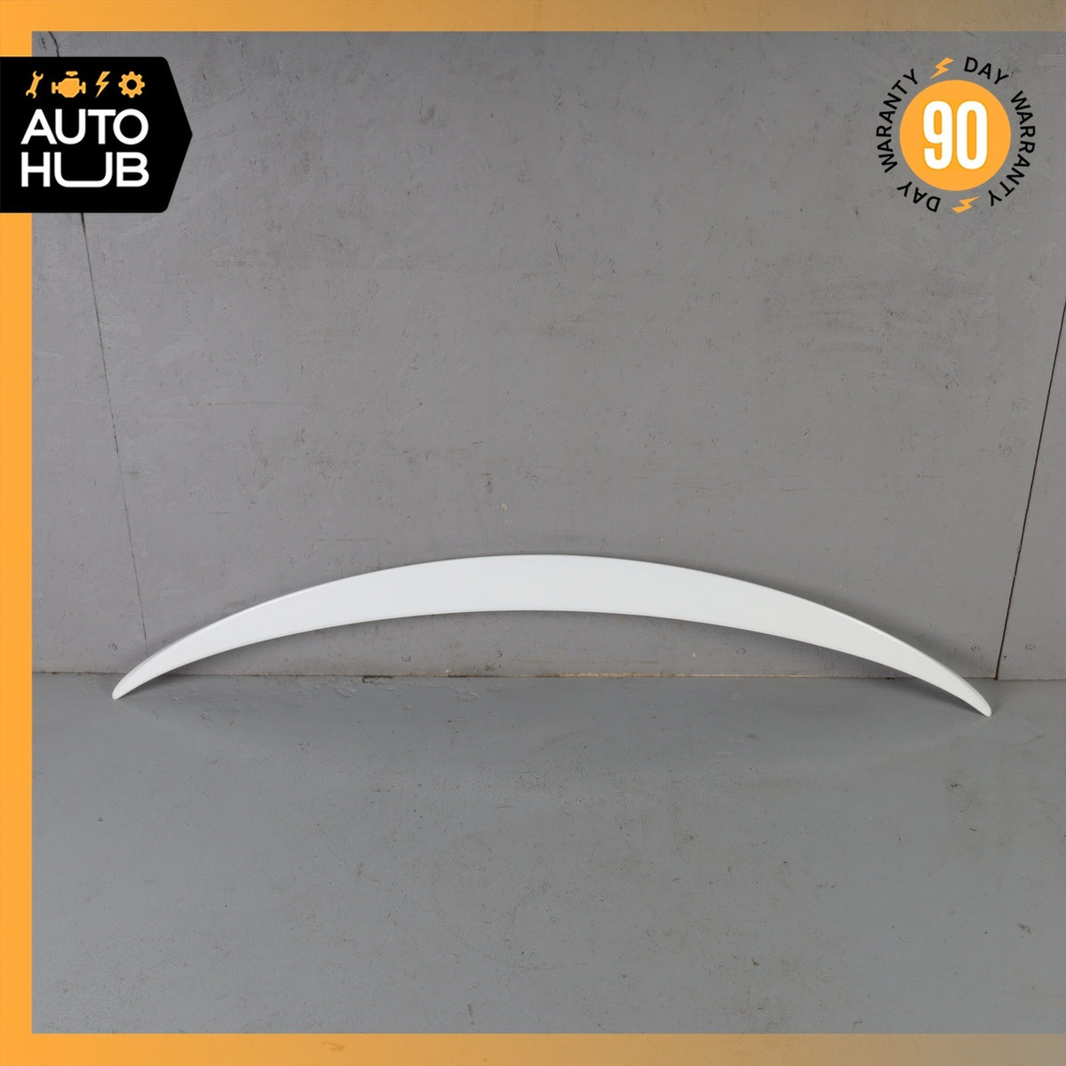 Mercedes W205 C300 C43 AMG Sedan Rear Trunk Lid Spoiler Lip Wing White OEM - photo 1