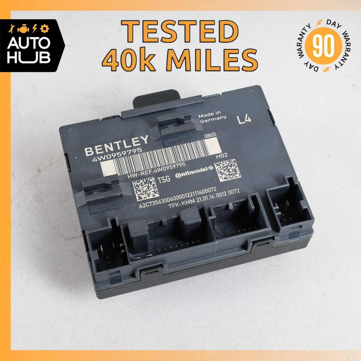 14-18 Bentley Flying Spur Rear Left Side Door Control Module 4W0959795 OEM 40k - photo 1