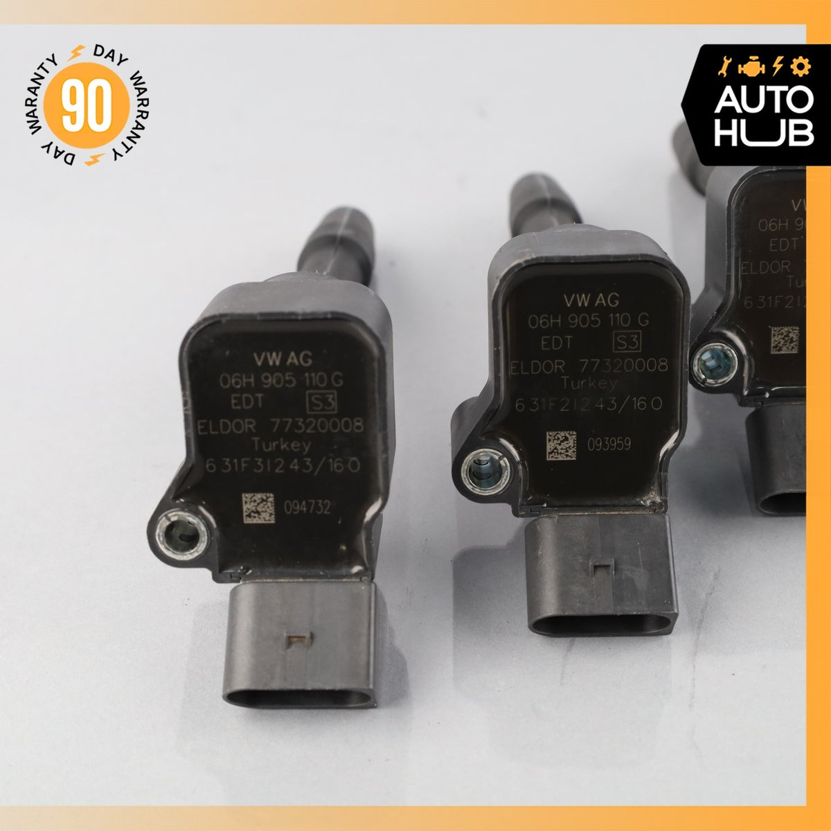 Audi 8V A3 2.0L L4 Engine Motor Ignition Coil Set of 4 06H905110G OEM - photo 4