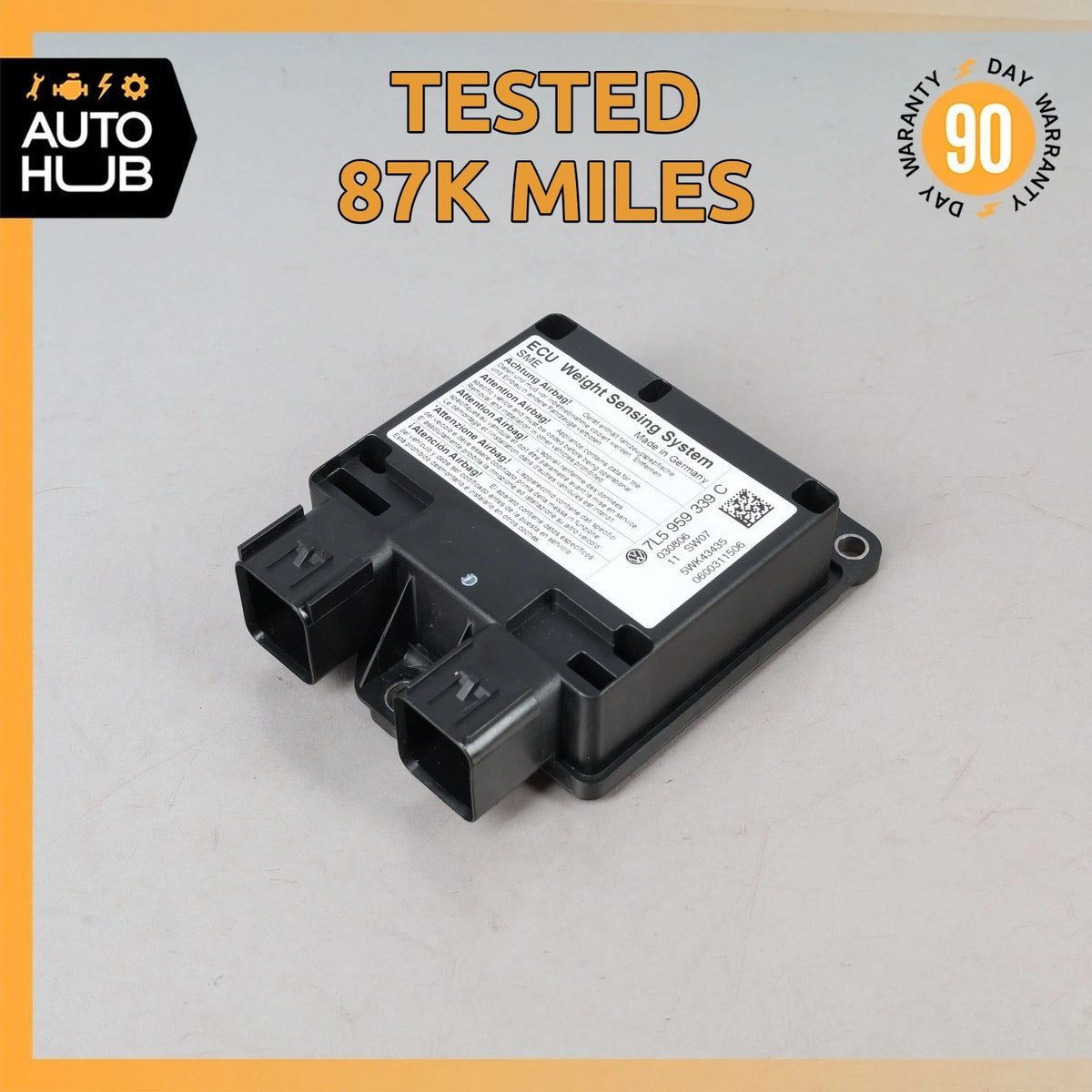 06-10 Porsche Cayenne 955 957 Seat Occupancy Sensor Mat SRS Module OEM 87k - photo 1