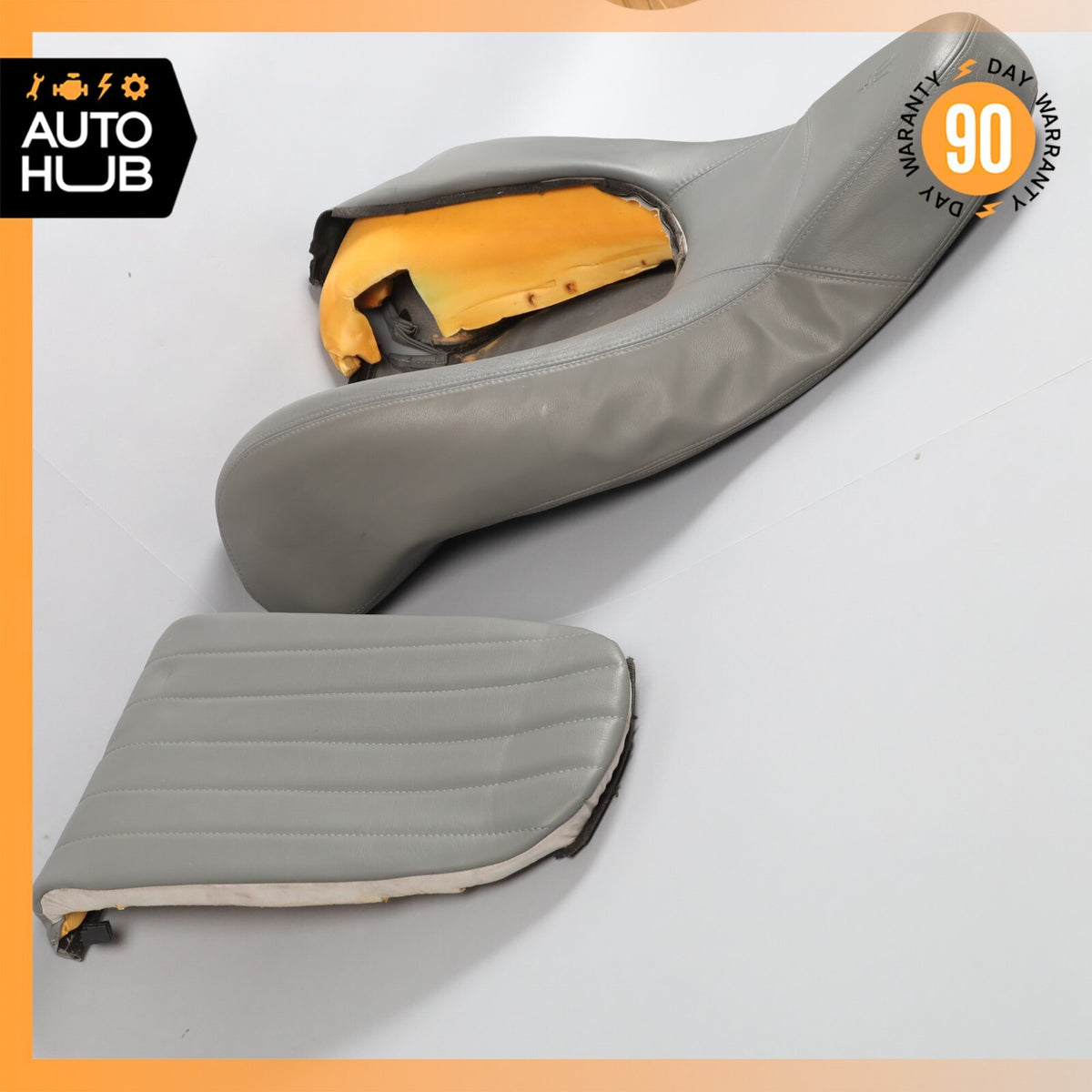 02-06 Maserati Spyder 4200 M138 Front Right Top Upper Seat Cushion Grey OEM - photo 12