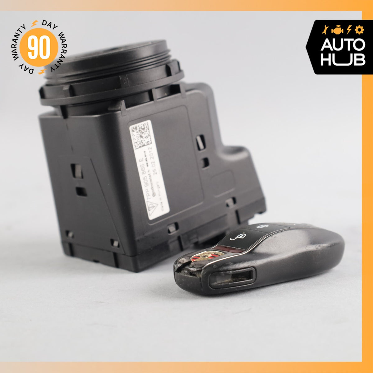 11-18 Porsche Cayenne 958 Start Ignition Switch Module w/ Key OEM - photo 6