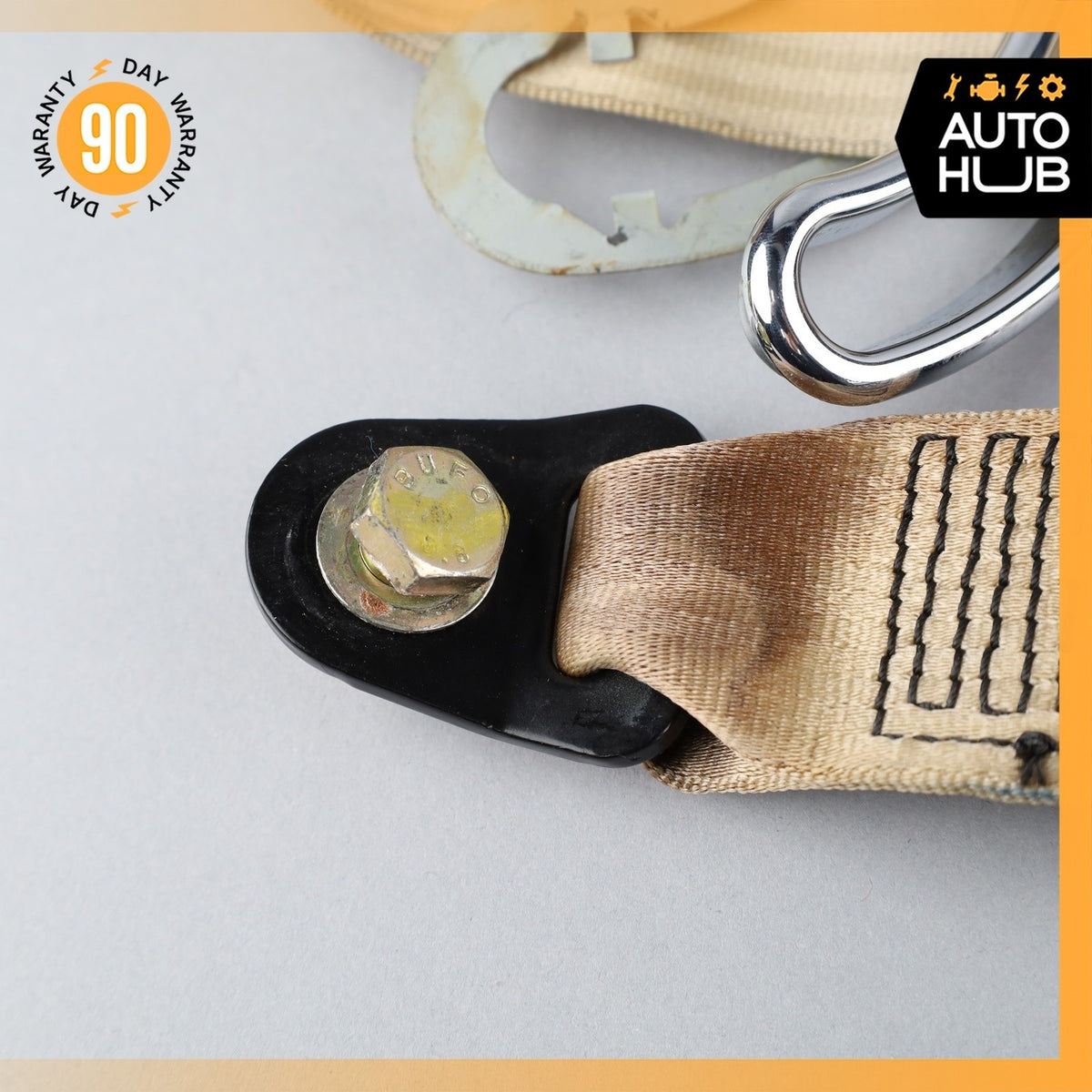 99-04 Bentley Arnage / RR Seraph Rear Right Side Seat Belt Retractor Beige OEM - photo 8