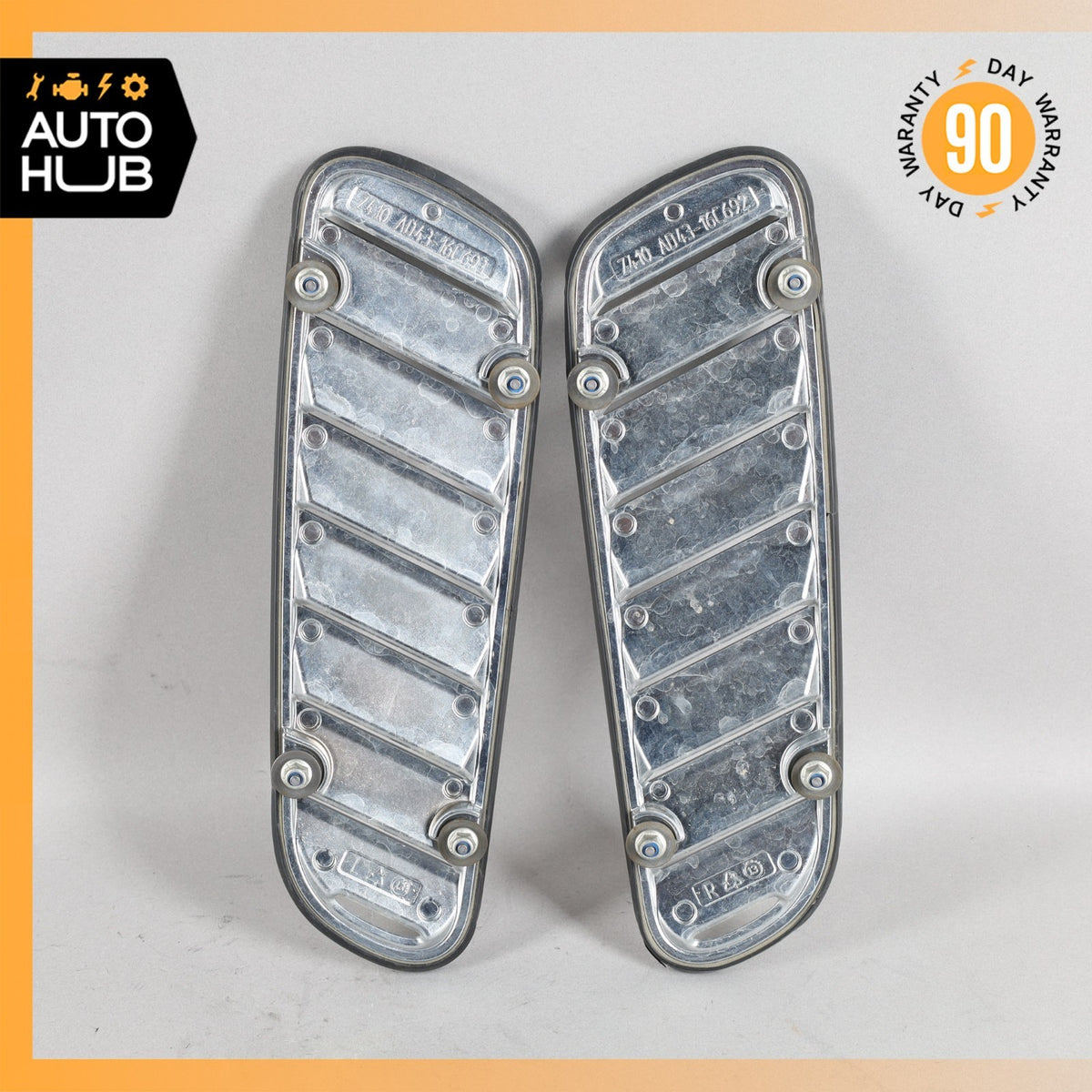Aston Martin DB9 / Rapide Left & Right Side Hood Vent Grill Chrome Set OEM 22k - photo 9