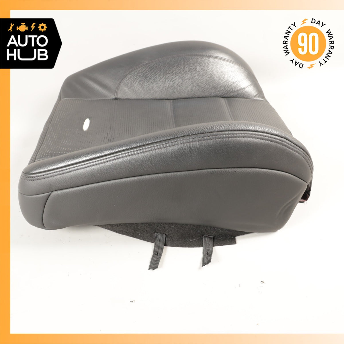 08-13 Mercedes W221 S63 AMG Front Left Driver Side Seat Upper Cushion Black OEM - photo 9