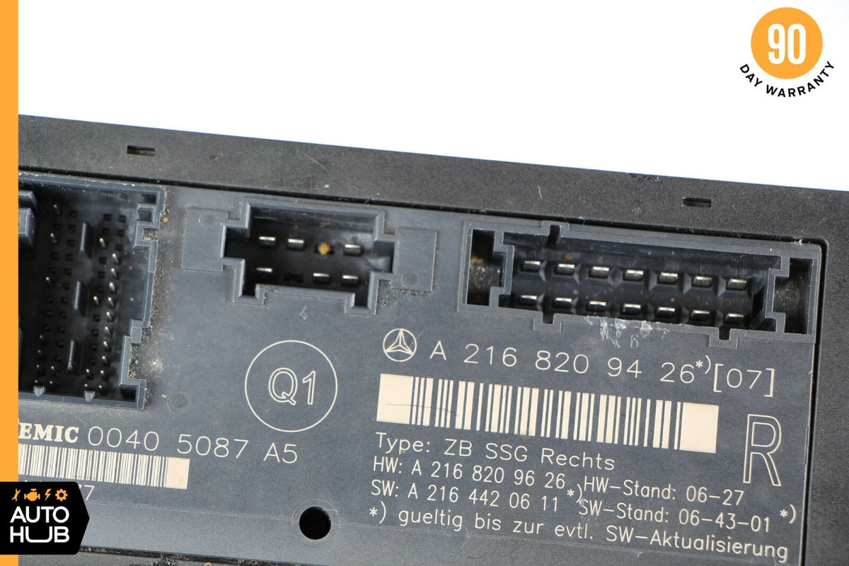 07-14 Mercedes W216 CL550 CL600 Front Right Seat Control Module 2168209426 OEM - photo 6