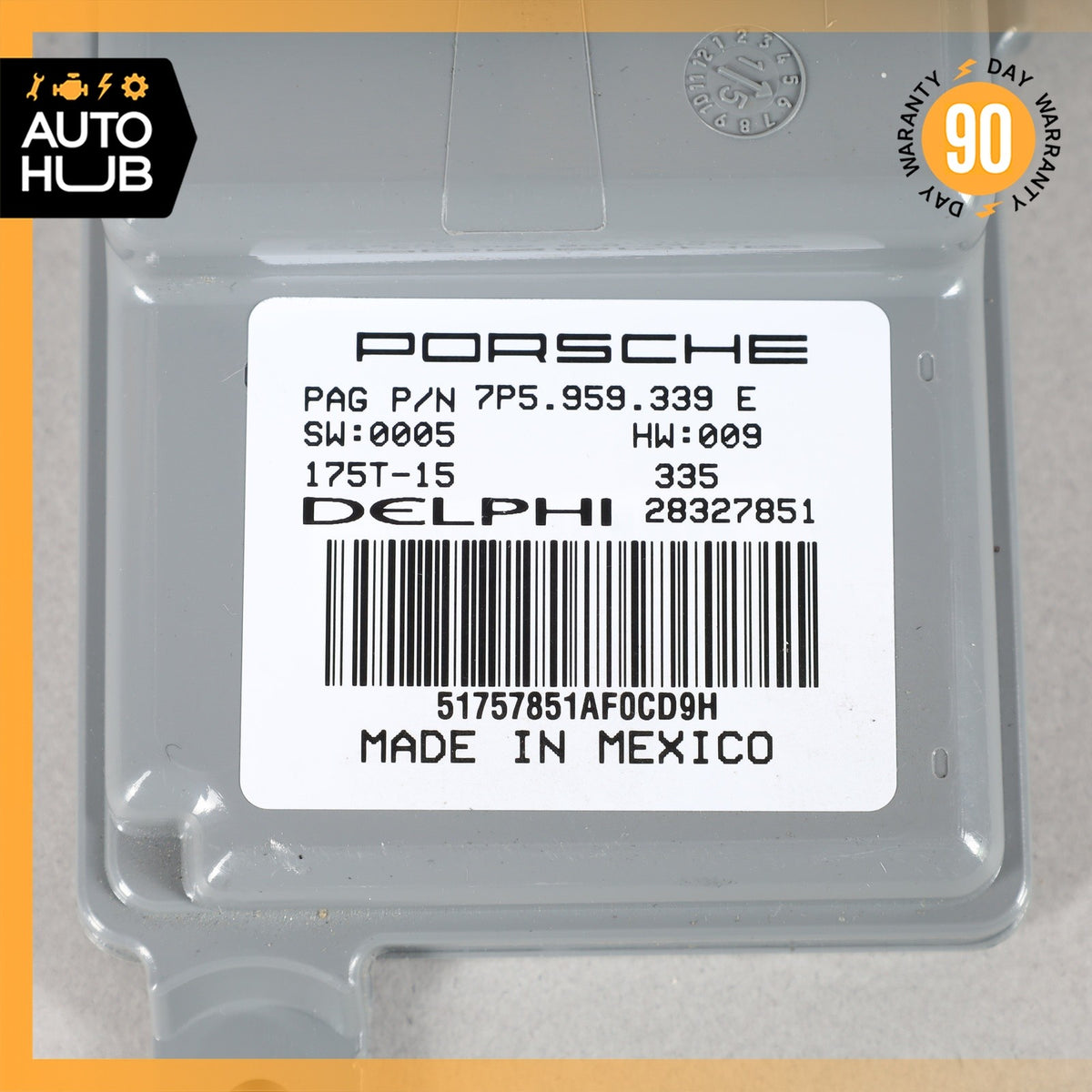 Porsche Cayenne 958 Front Right Seat Occupant Sensor Module 7P5959339E OEM - photo 7
