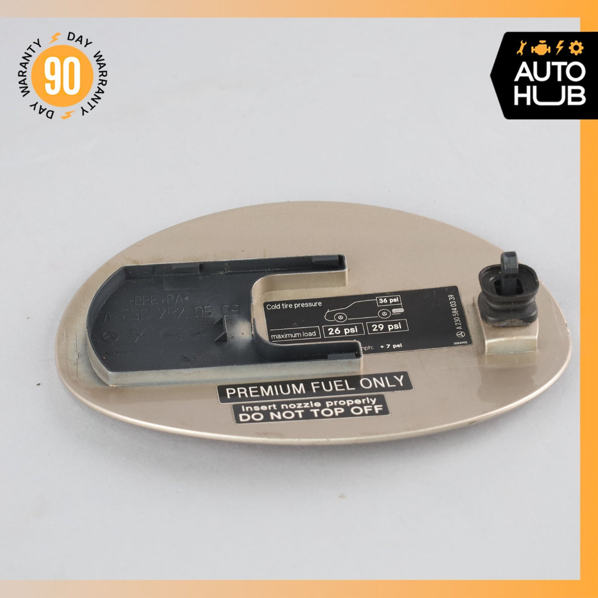 03-12 Mercedes R230 SL500 SL55 AMG Fuel Filler Gas Tank Door Flap Lid OEM - photo 5