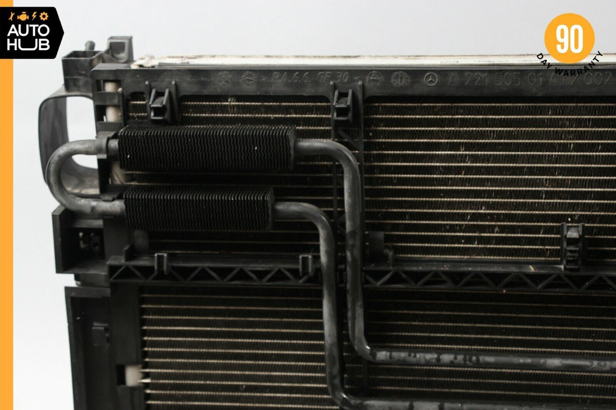 07-09 Mercedes W221 S550 CL550 Cooling Radiator AC A/C Condenser Oil Cooler OEM - photo 4