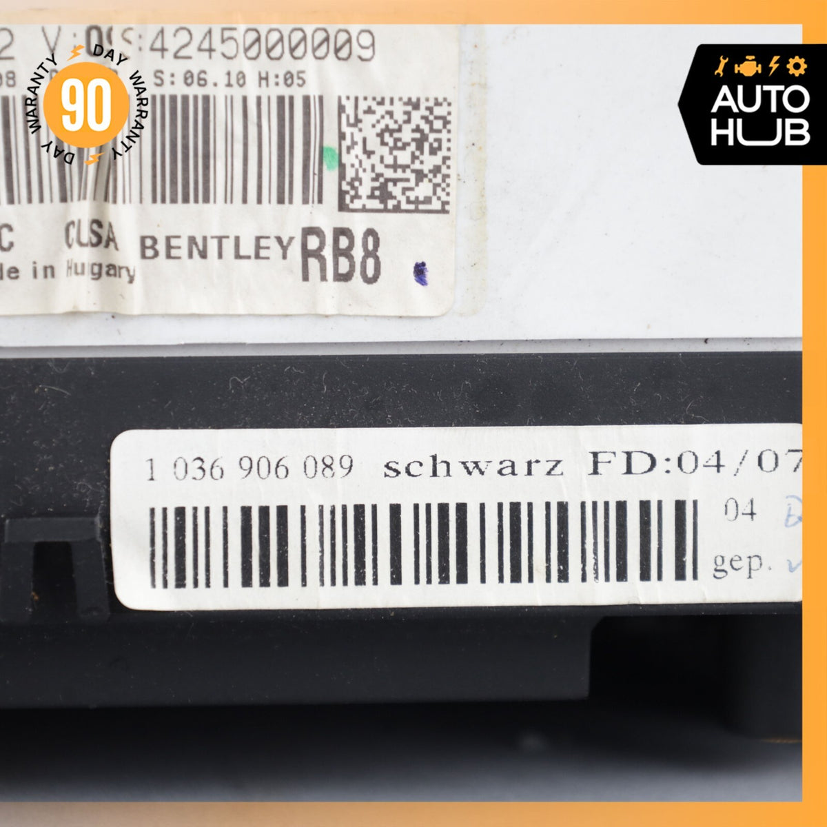 2007 Bentley Continental GTC Convertible Instrument Cluster Speedometer OEM 113k - photo 21