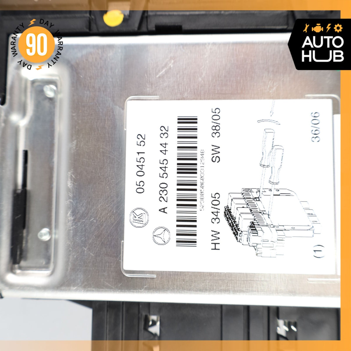 03-12 Mercedes R230 SL550 SL55 AMG Front Left SAM Fuse Box Control Module OEM - photo 7