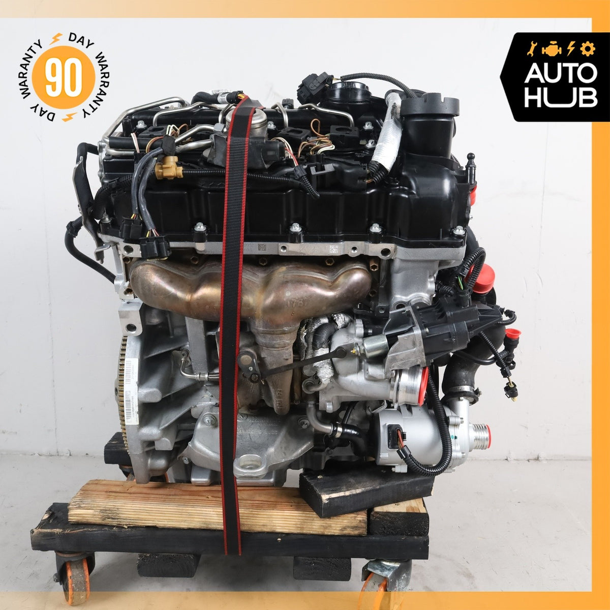 12-18 BMW F30 320i RWD 2.0L N20B20U0 Engine Motor Assembly w/ Turbo OEM 75k - photo 3
