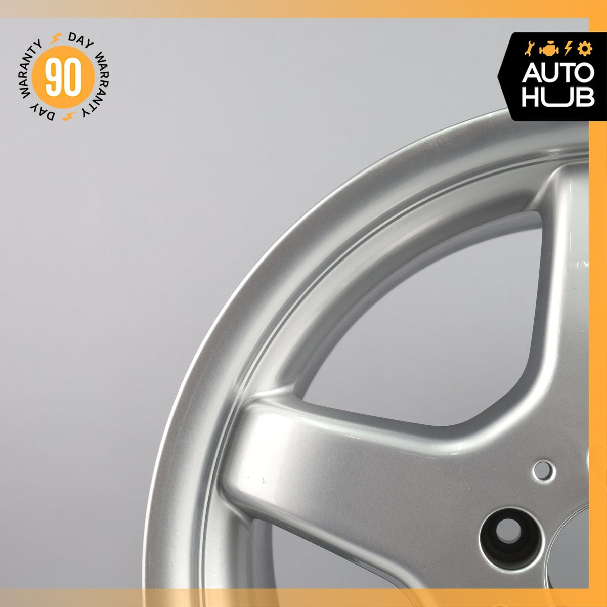 Mercedes R170 SLK230 C280 8.5 x 17 17" Rear Wheel Rim Silver 1704011402 OEM - photo 3