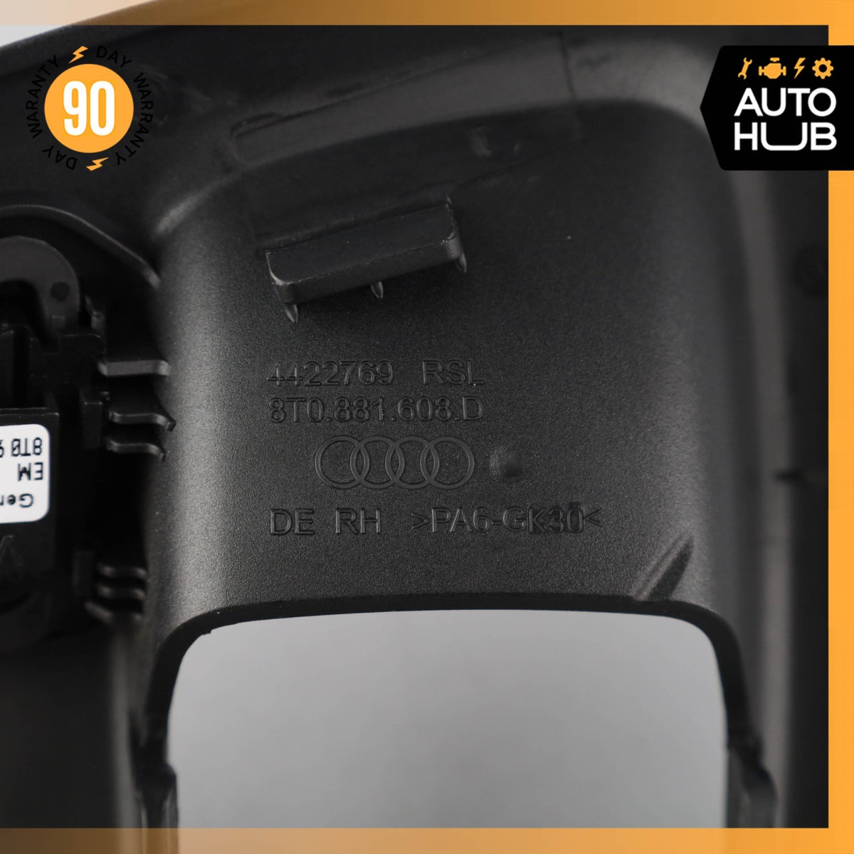 Audi S5 Front Right Passenger Seat Slide Switch w/ Handle Black 8T0881608D OEM - photo 7