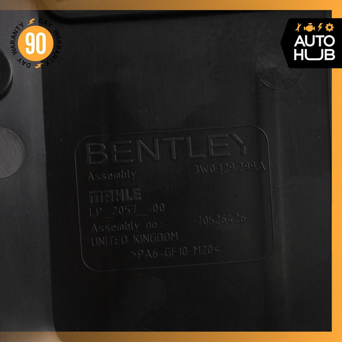 13-18 Bentley Continental GT 4.0L Left Air Intake Cleaner Box Cover OEM - photo 8