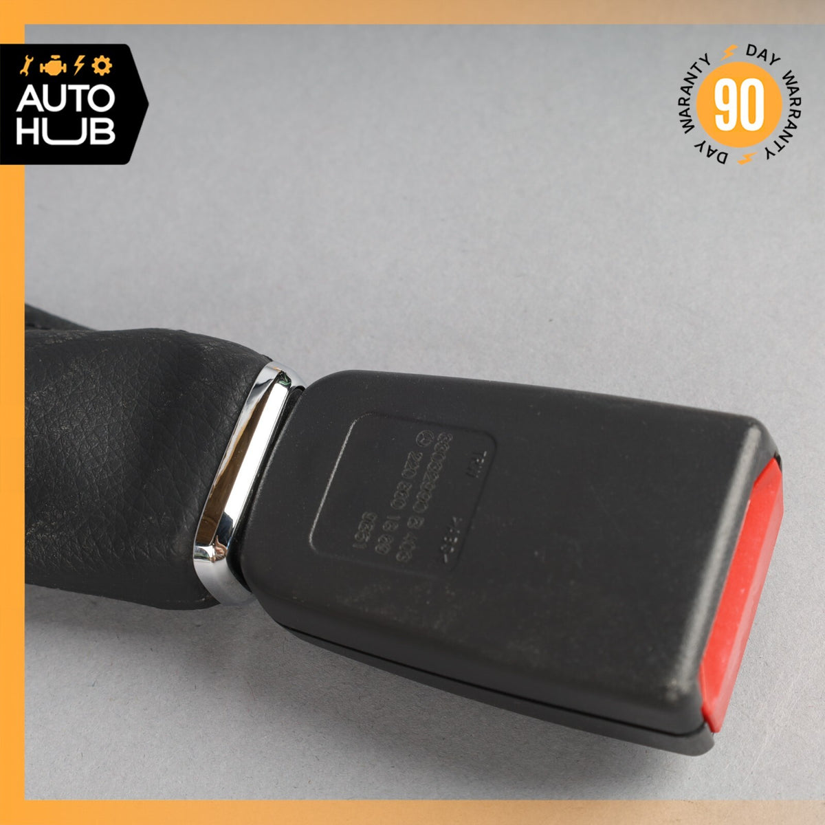 03-06 Mercedes W220 S600 S350 Seat Belt Buckle Seatbelt Front Right Black OEM - photo 8
