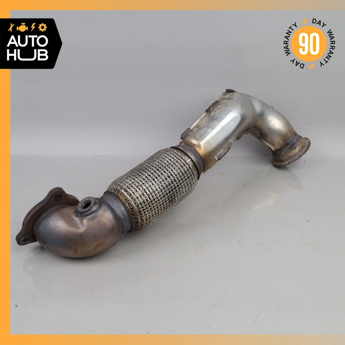 12-19 Mercedes W166 ML350 GLE350d BlueTec Engine Exhaust Downpipe OEM - photo 7