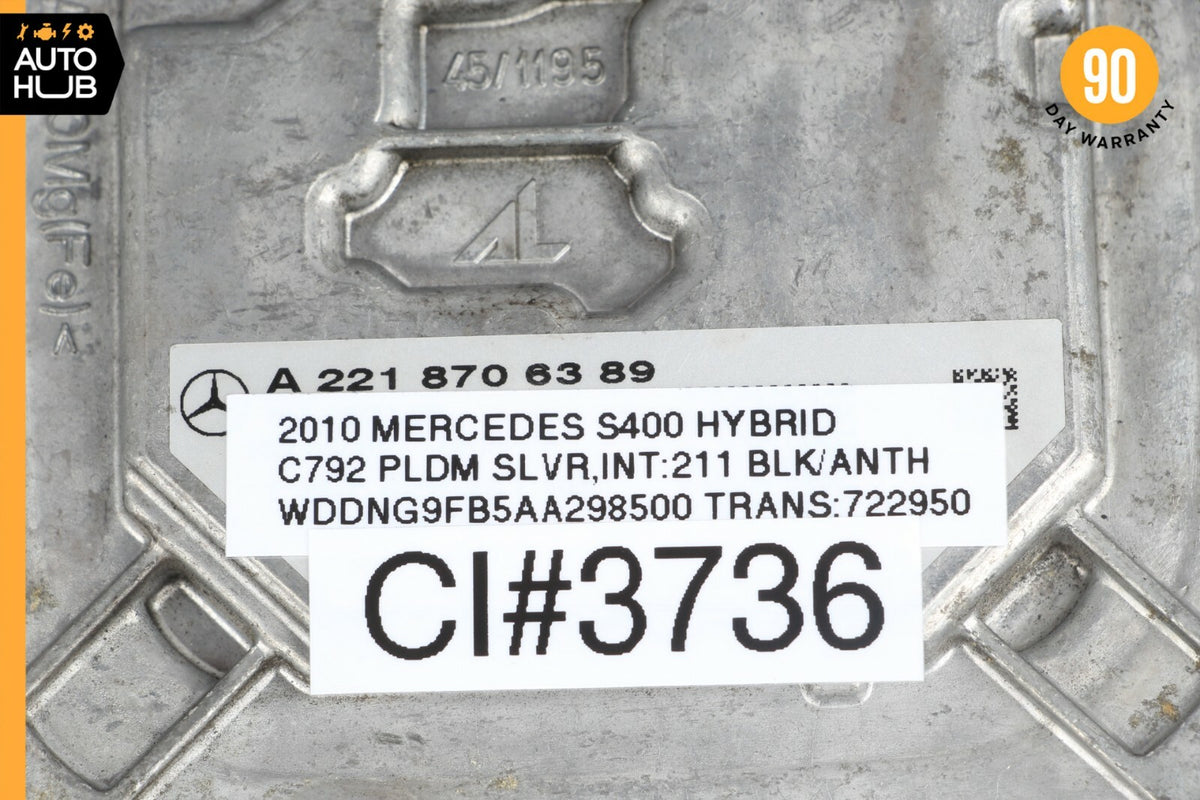 Mercedes W221 S400 CL550 LED Headlight Voltage Regulator Ballast Module OEM - photo 6