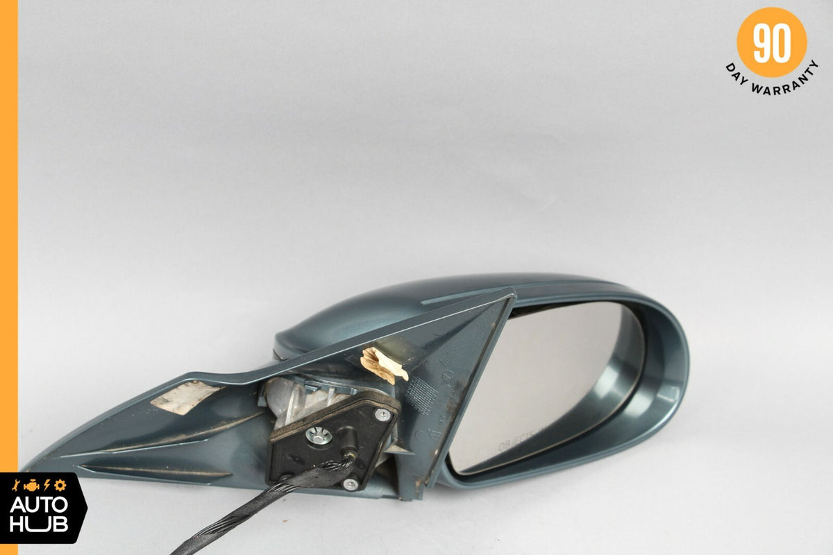 04-08 Mercedes R230 SL500 SL600 Side Rear View Door Mirror Right Blue OEM - photo 1