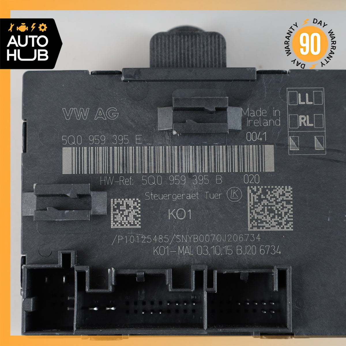 16-18 Audi 8V A3 E-Tron Rear Side Door Control Module OEM 78k - photo 8