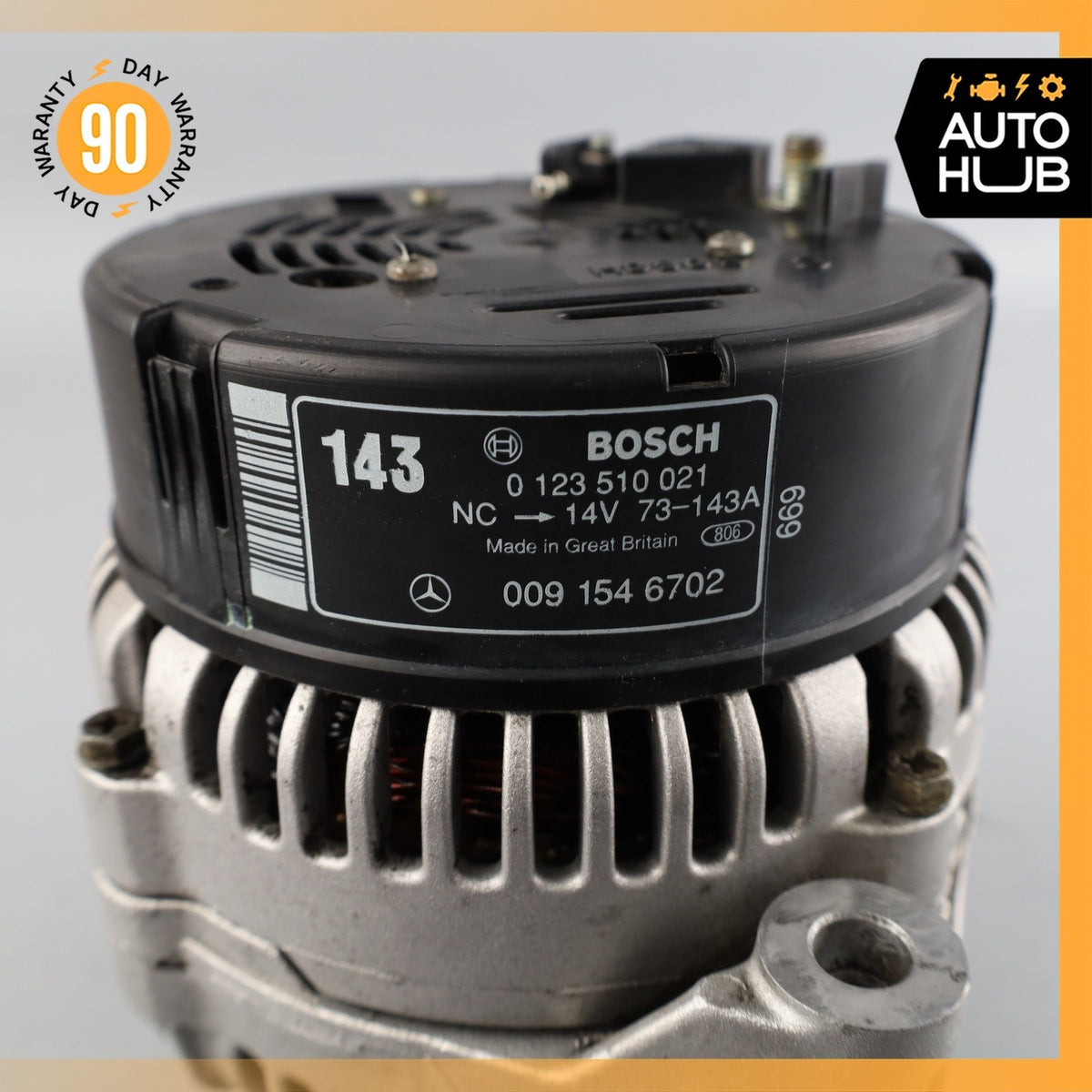 96-02 Mercedes W140 CL600 S600 SL600 M120 Generator Alternator 0091546702 OEM - photo 9