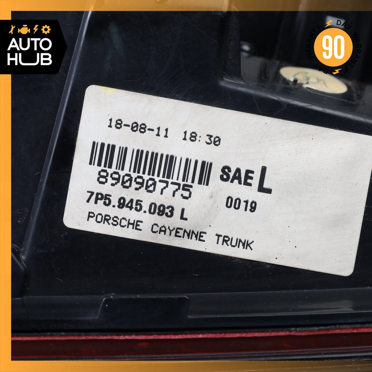 11-14 Porsche Cayenne 958 Left Driver Side Inner Tail Light Lamp 7P5945093L OEM - photo 10