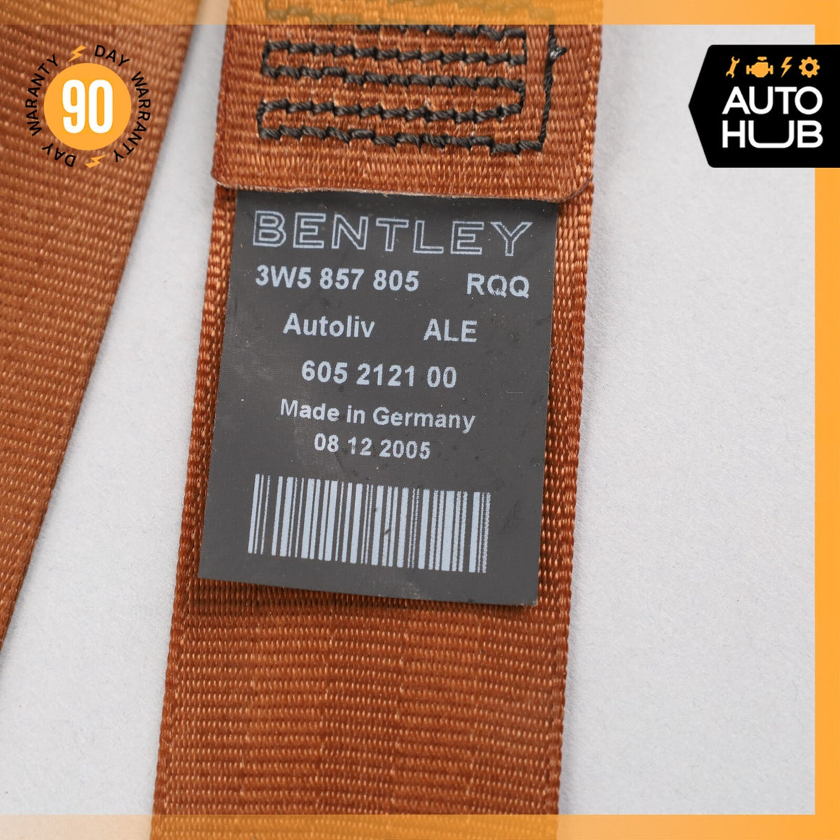 06-13 Bentley Continental Flying Spur Rear Left Driver Side Seat Belt OEM 58k - photo 12