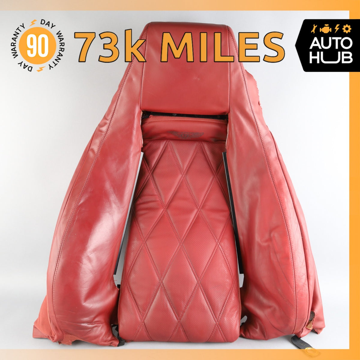 03-10 Bentley Continental GT Front Left Side Top Upper Seat Cushion OEM 73k - photo 1