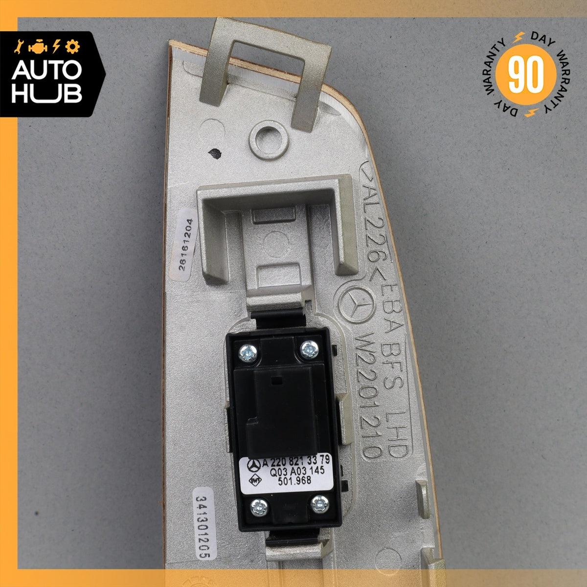 03-06 Mercedes W220 S350 S500 S55 AMG Right Side Window Switch Trim Wood OEM - photo 6