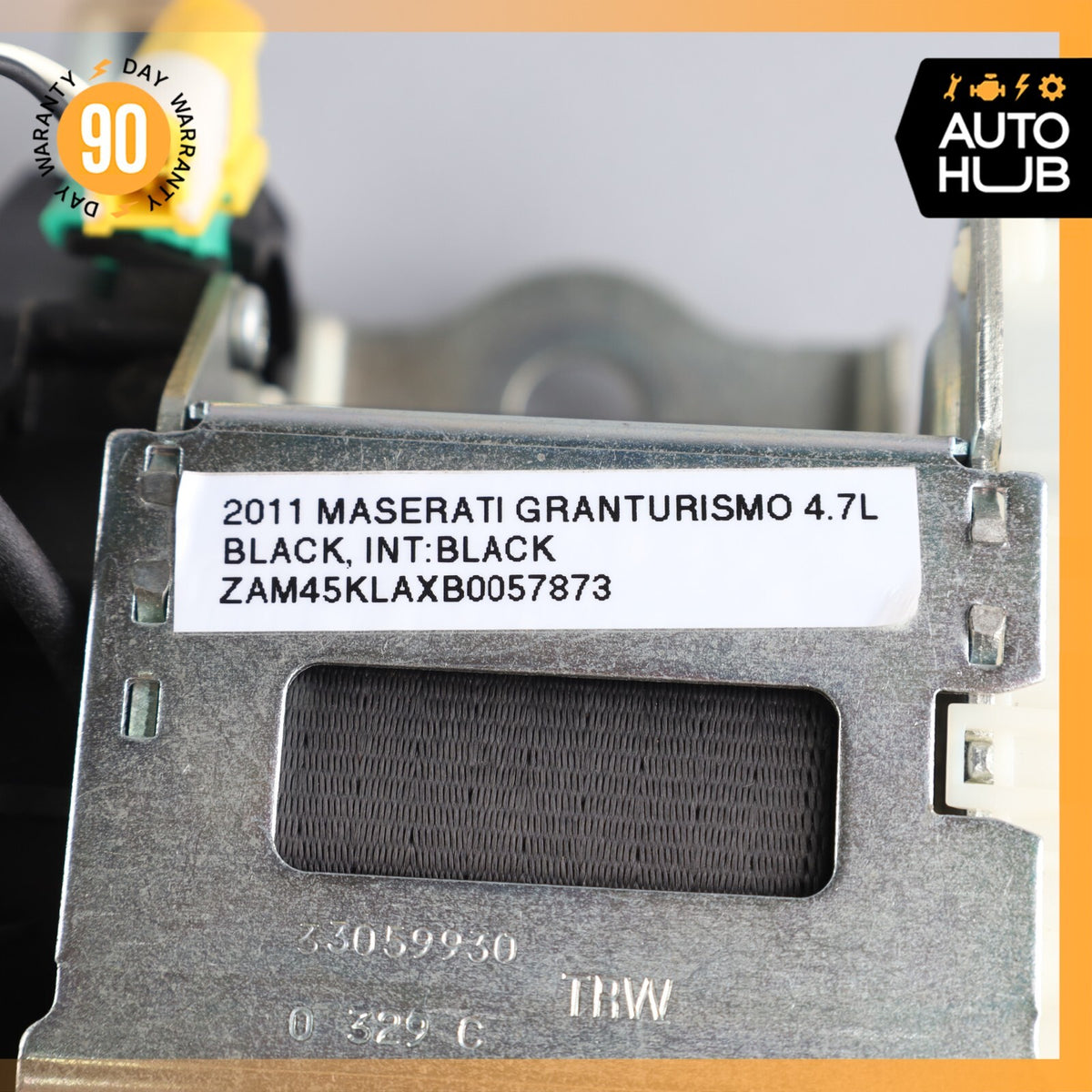 08-19 Maserati GranTurismo M145 Rear Left Driver Side Seat Belt Black OEM 56k - photo 22