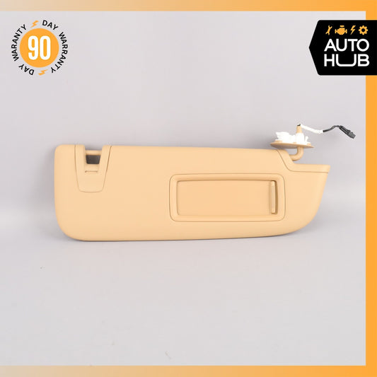 10-16 Porsche Panamera 970 Right Passenger Side Sun Visor Sunvisor Beige OEM - photo 1