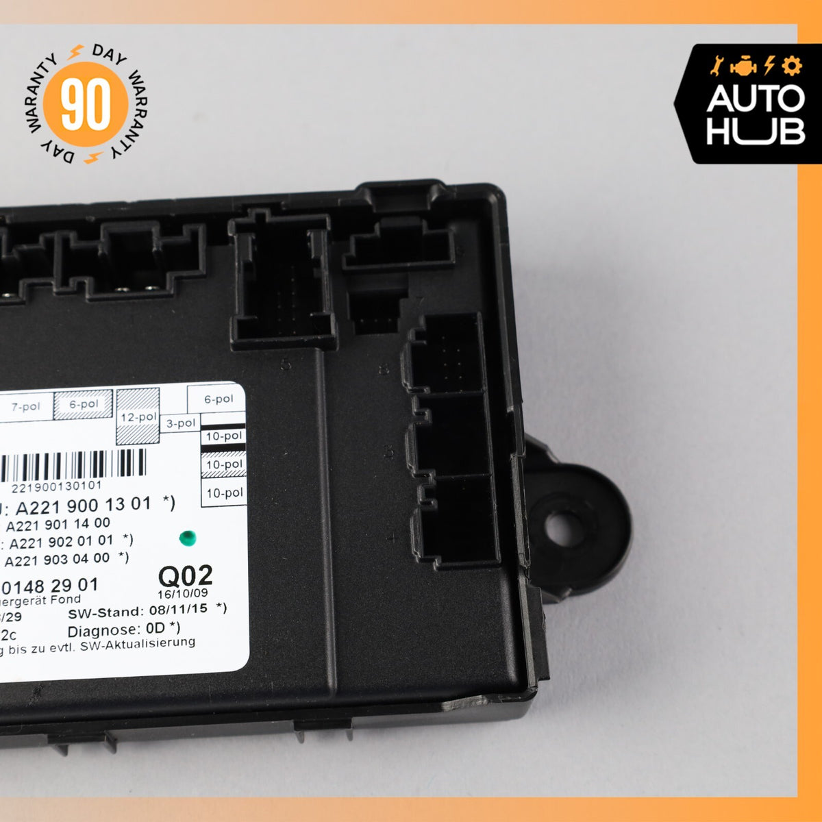 07-13 Mercedes W221 S63 AMG S400 Rear Right or Left Side Door Control Module OEM - photo 7