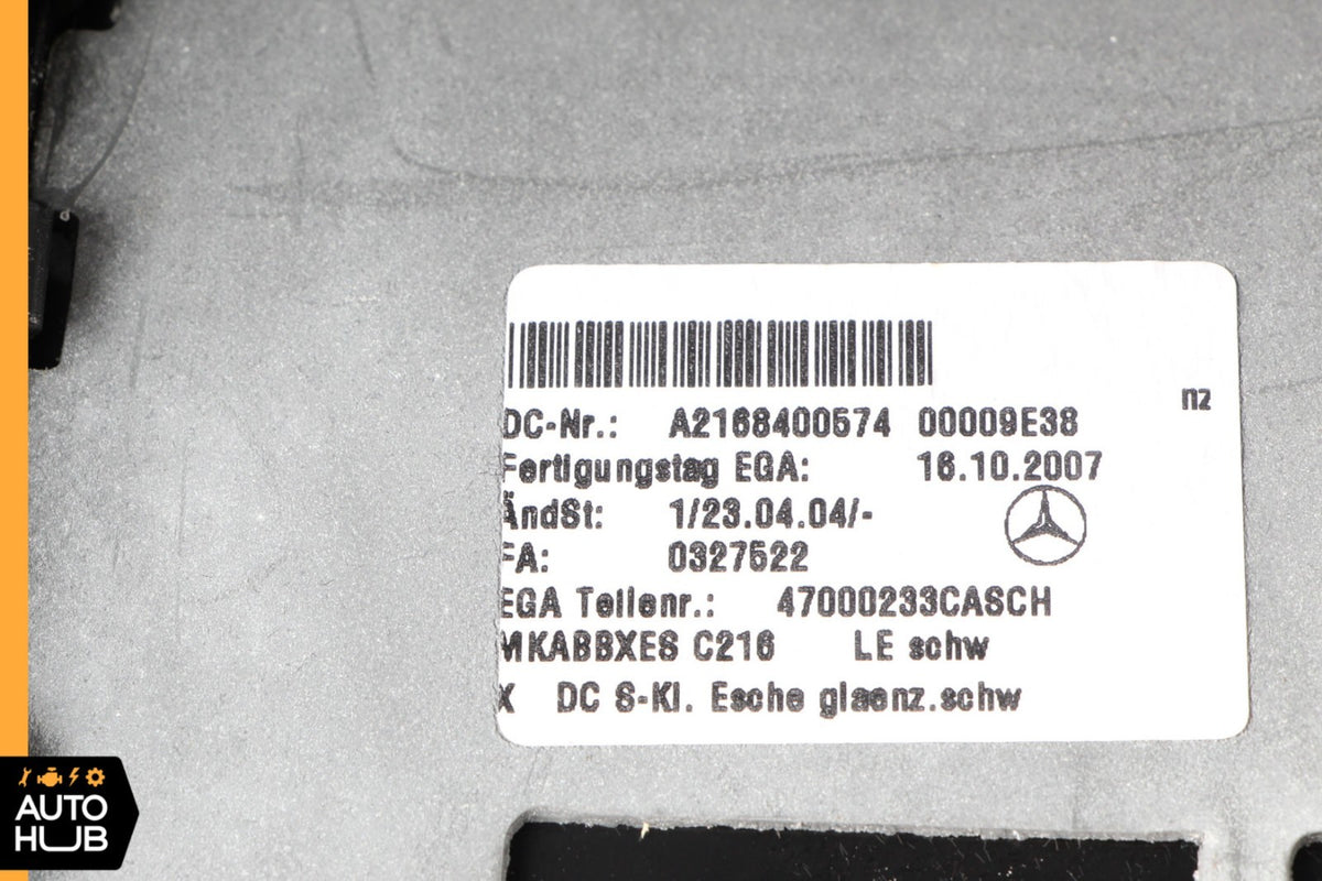 07-13 Mercedes W216 CL65 AMG CL600 Rear Center Console Storage Compartment OEM - photo 11