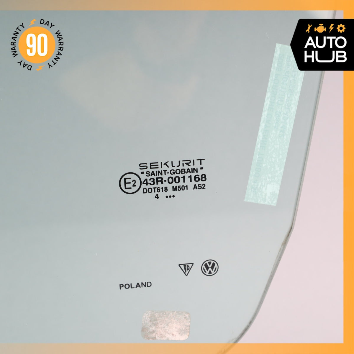 03-10 Porsche Cayenne 955 Turbo Front Left Side Door Window Glass OEM - photo 8