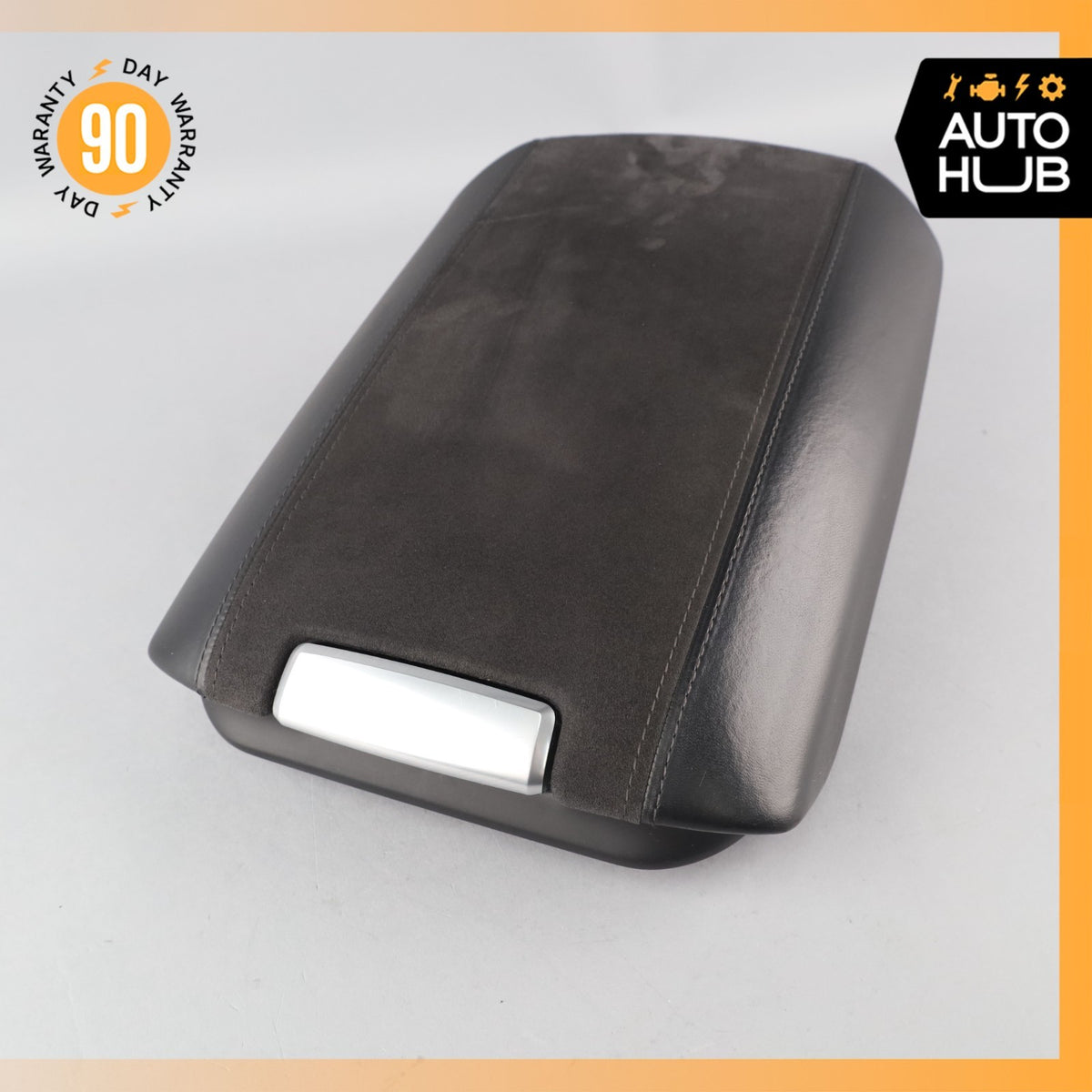11-18 Porsche Cayenne 958 GTS Center Console Arm Rest Armrest Cover Suede OEM - photo 2