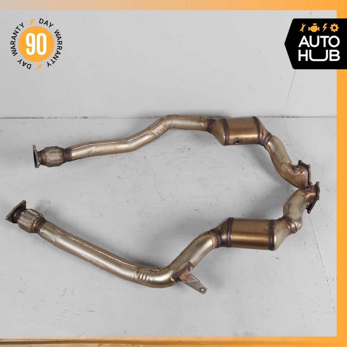 13-18 Bentley Continental GT GTC 4.0L V8 Exhaust Downpipe Set 3W0131705E OEM - photo 13