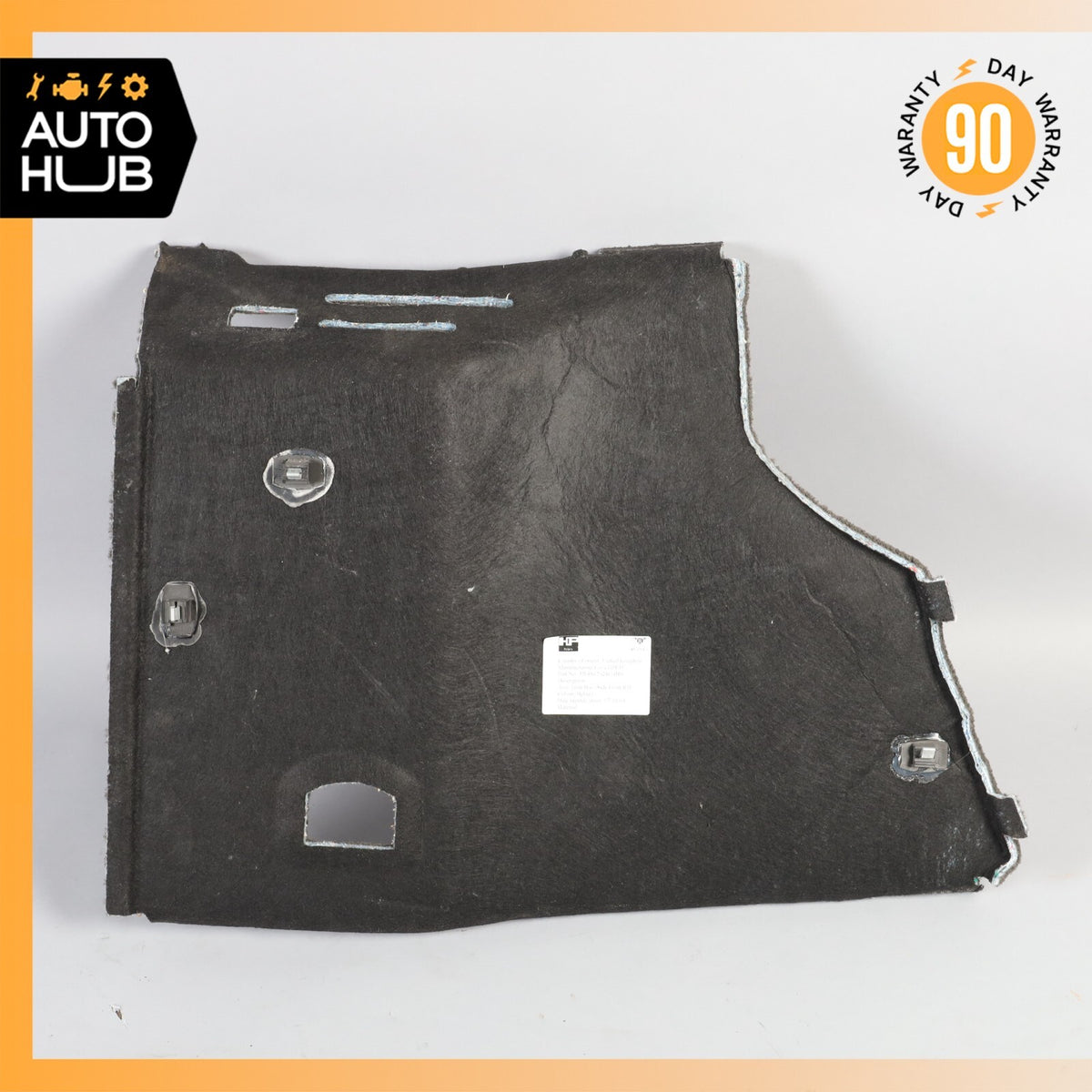 Bentley Continental GT Coupe Rear Right Trunk Tailgate Liner Carpet Panel OEM - photo 9