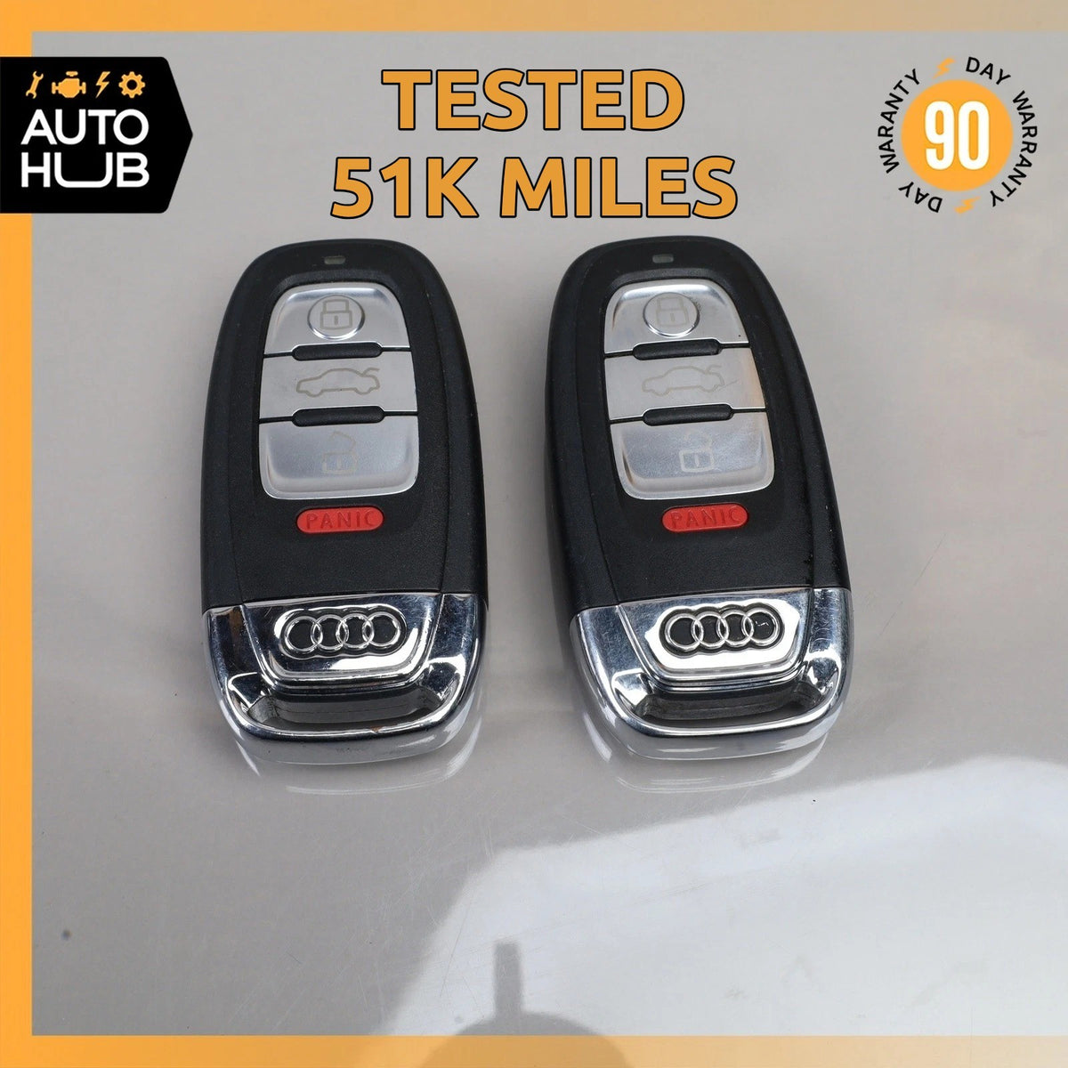 12-18 Audi C7 S6 A6 Key Fob Entry Remote Lock Switch Set OEM 51k - photo 1
