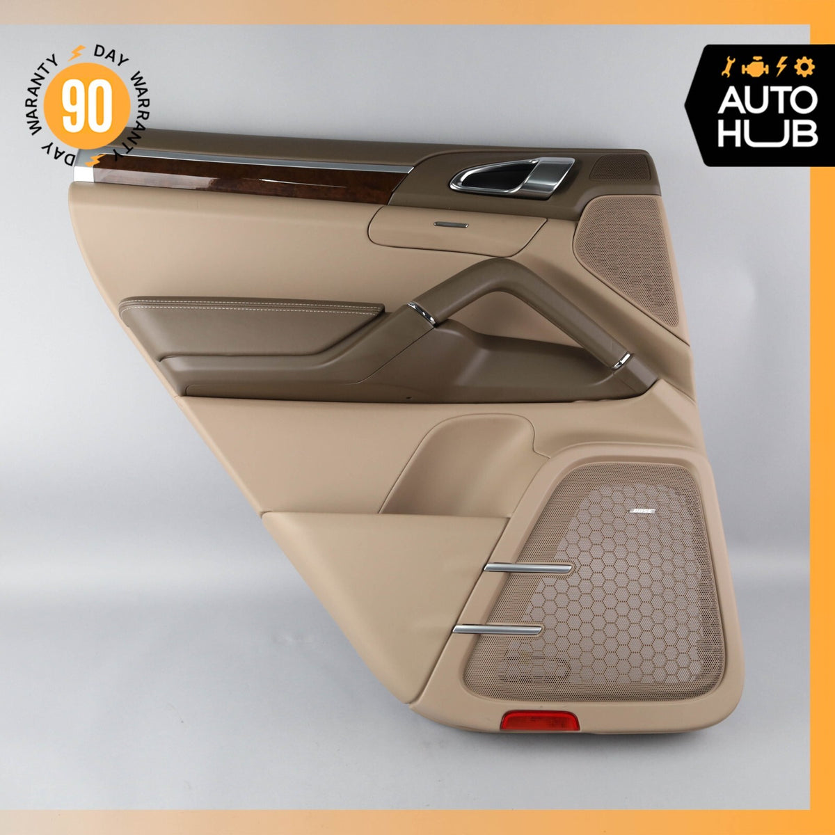 Porsche Cayenne 958 GTS Rear Left Side Interior Door Panel Leather OEM 40k - photo 2