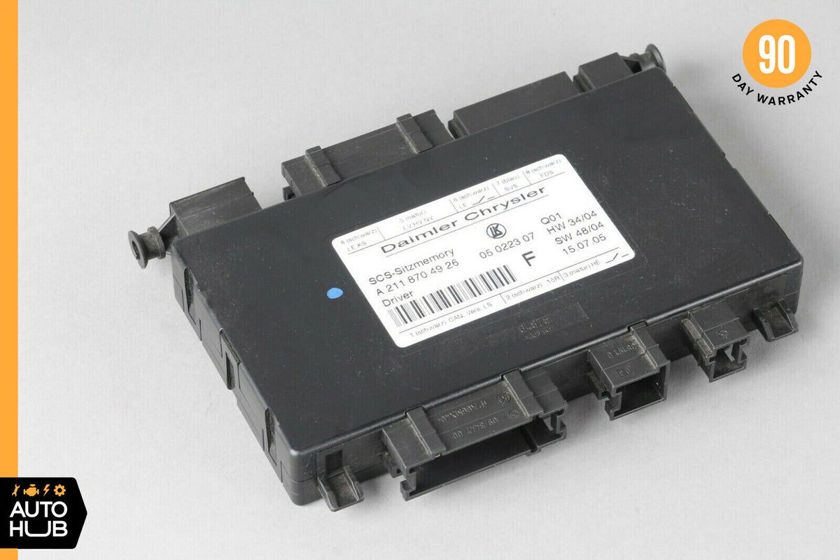 03-11 Mercedes X164 GL550 E500 Seat Control Module Front Left 2118704926 OEM - photo 1